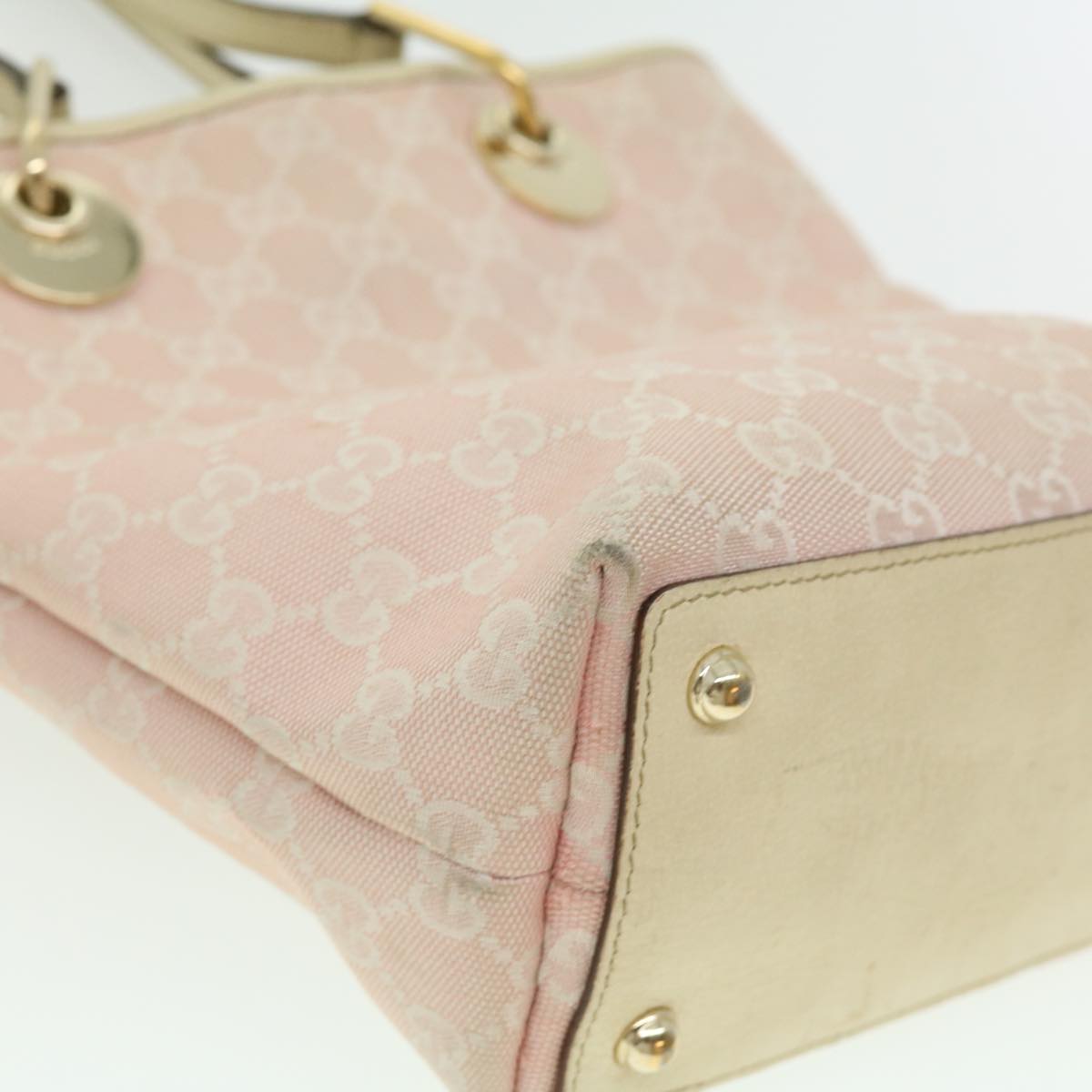 GUCCI GG Canvas Tote Bag Pink am2713g