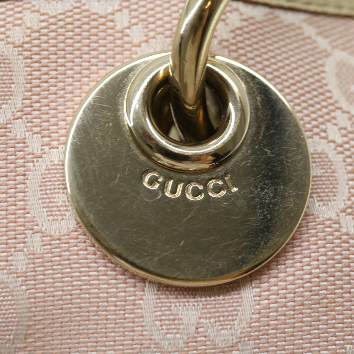 GUCCI GG Canvas Tote Bag Pink am2713g