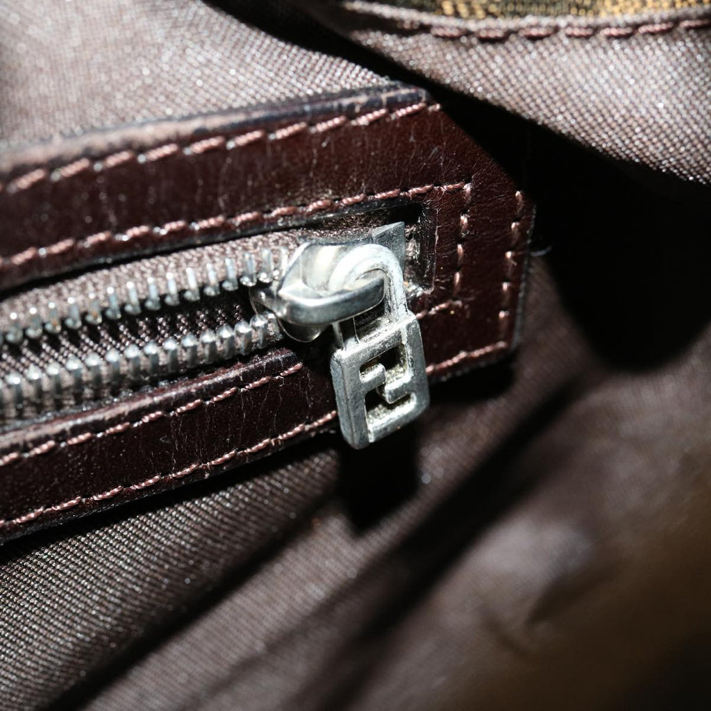 FENDI Zucca Canvas Mamma bucket Shoulder Bag Brown am2731g