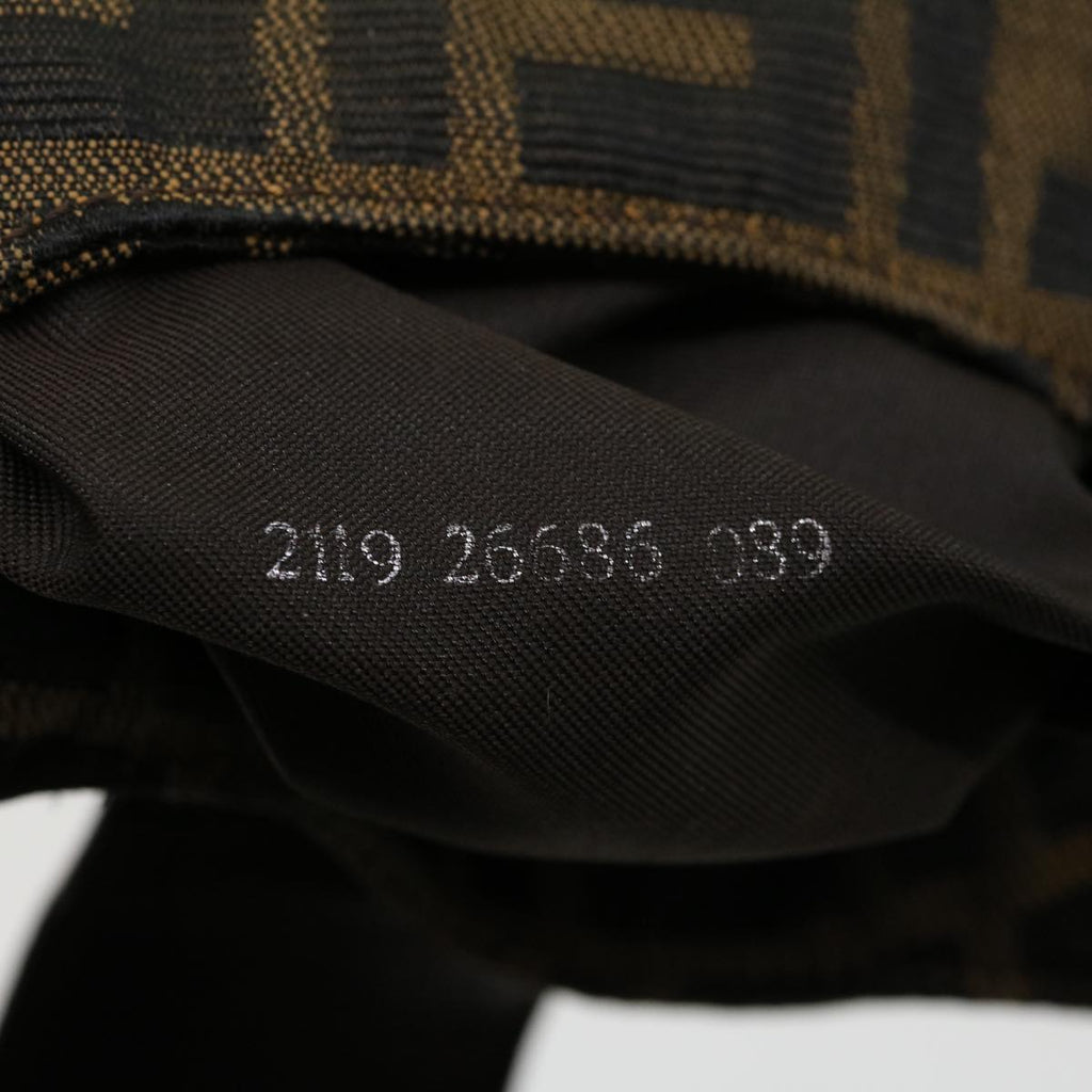 FENDI Zucca Canvas Mamma bucket Shoulder Bag Brown am2731g