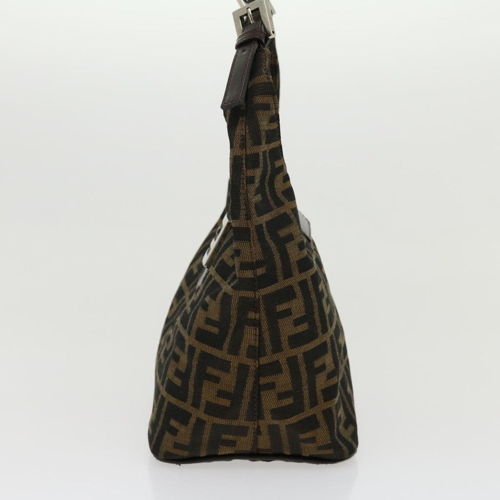 FENDI Zucca Canvas Mamma bucket Shoulder Bag Brown am2731g