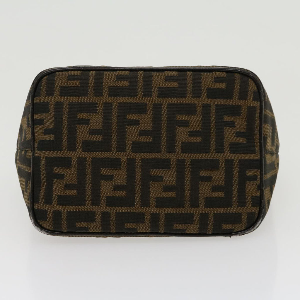 FENDI Zucca Canvas Mamma bucket Shoulder Bag Brown am2731g