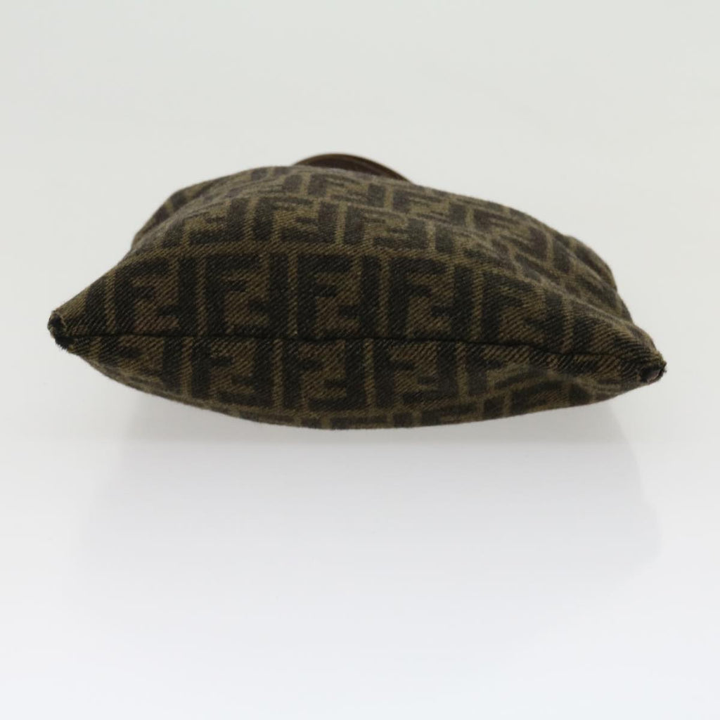 FENDI Zucca Canvas Tote Bag Wool Brown am2733g