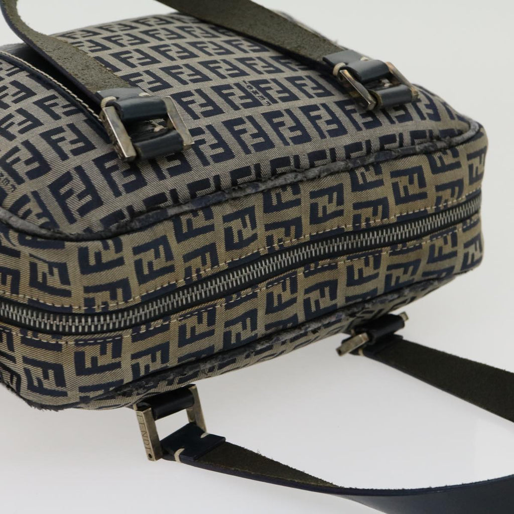 FENDI Zucchino Canvas Hand Bag Navy am2737g