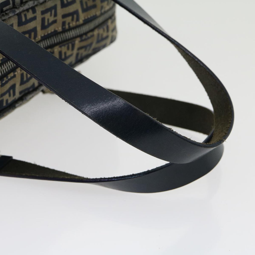 FENDI Zucchino Canvas Hand Bag Navy am2737g