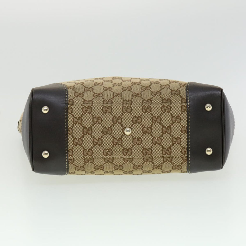 GUCCI Web Sherry Line GG Canvas Tote Bag Beige Green Red am2786g