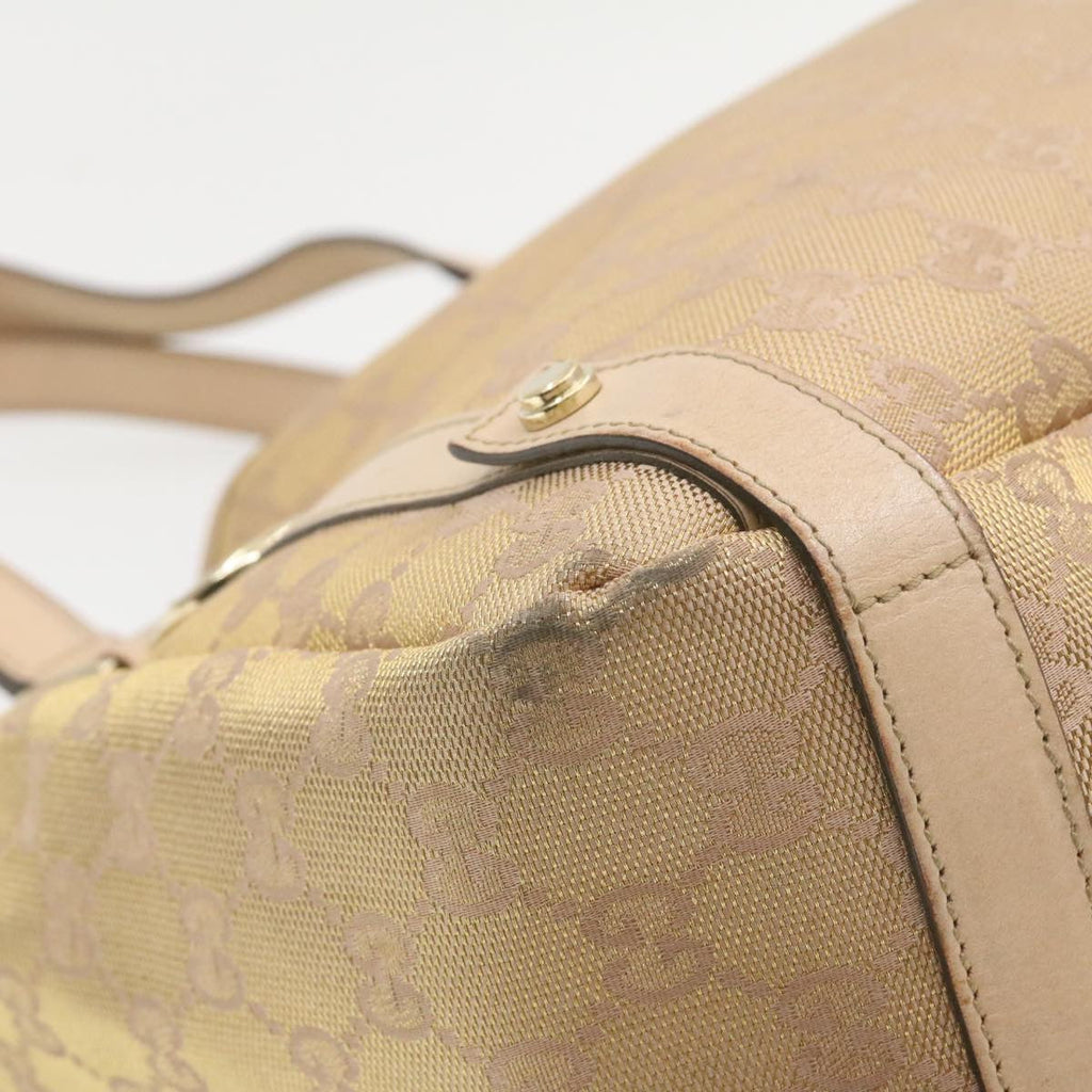 GUCCI GG Canvas Shoulder Bag Nylon Pink Gold am427g