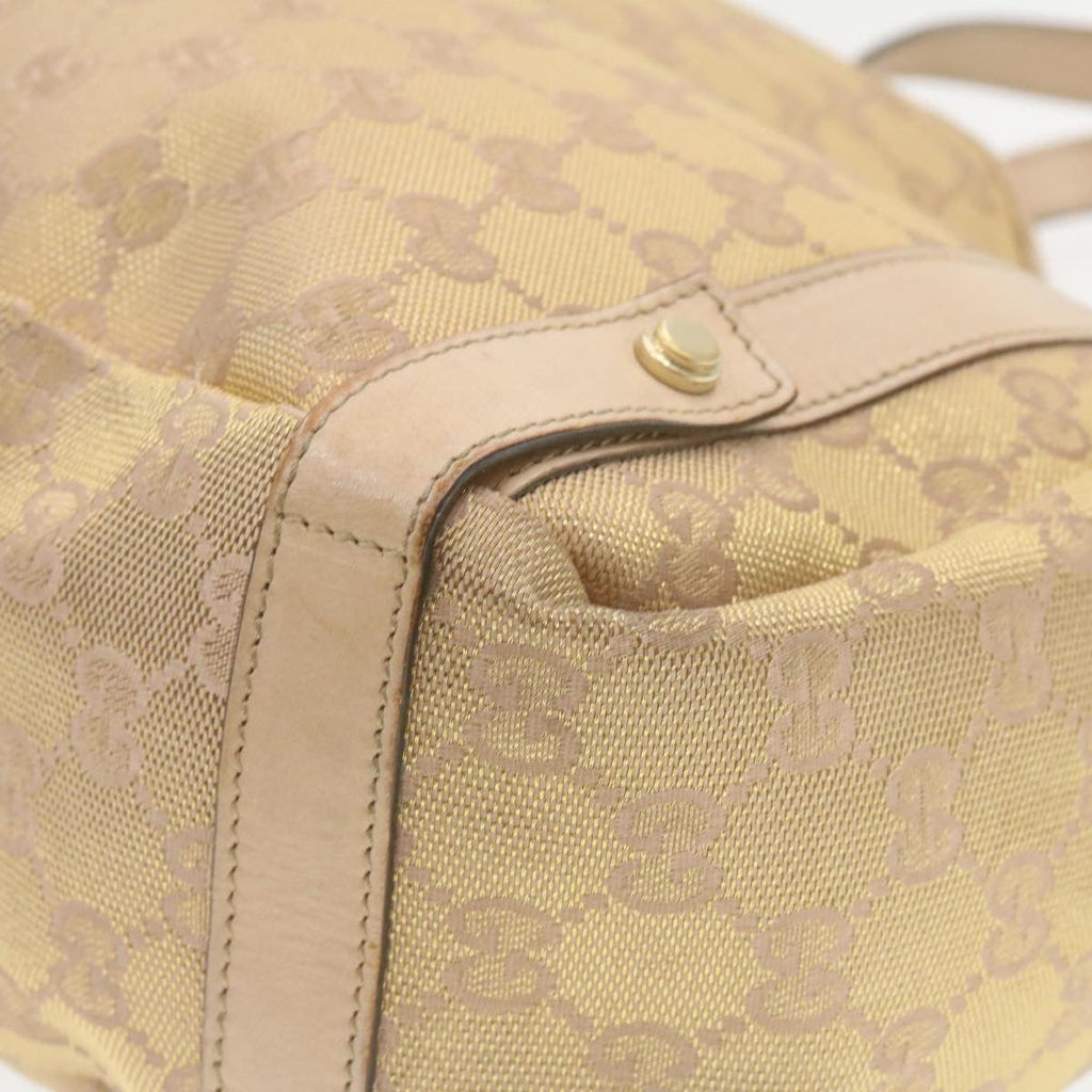 GUCCI GG Canvas Shoulder Bag Nylon Pink Gold am427g