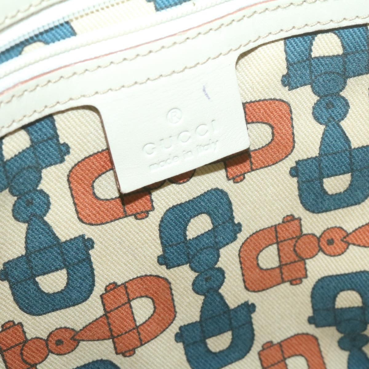 GUCCI Guccissima GG Canvas Tote Bag Leather White 145993213317 am692g