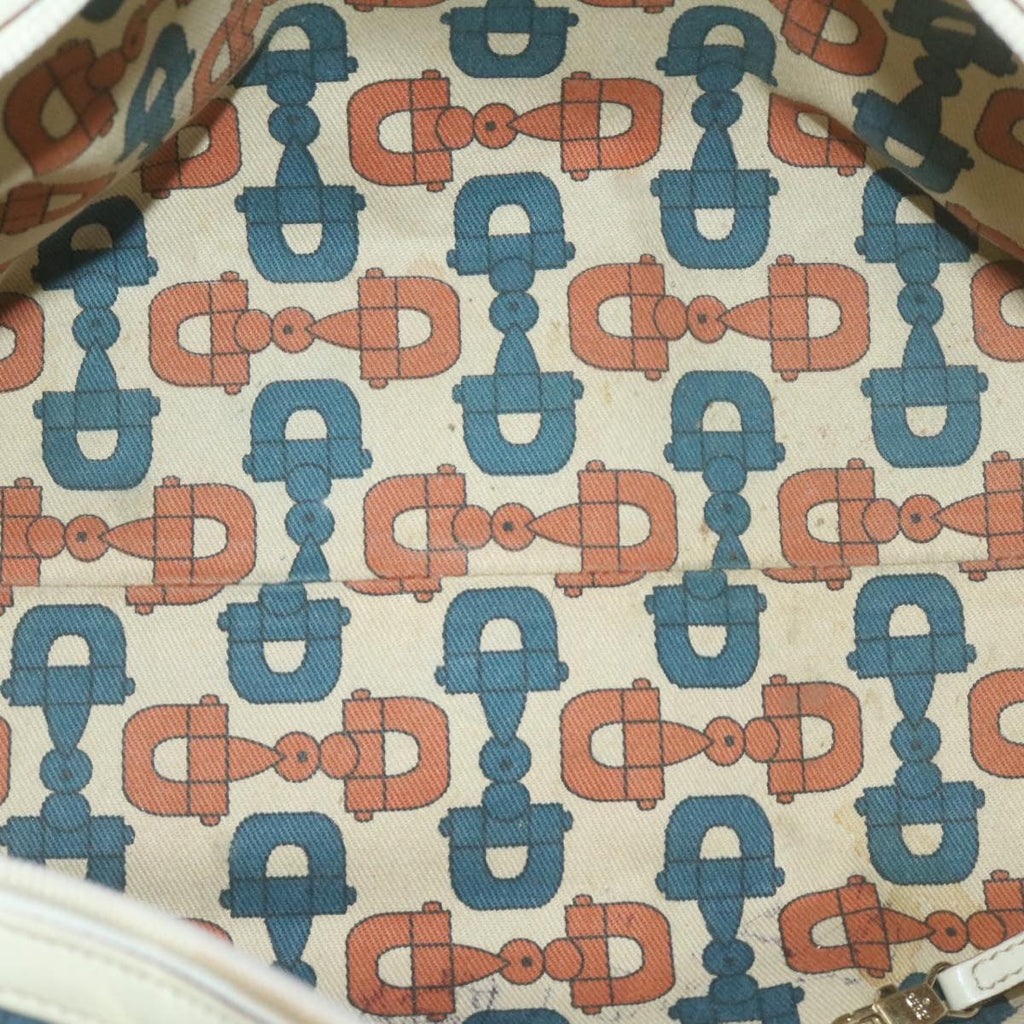 GUCCI Guccissima GG Canvas Tote Bag Leather White 145993213317 am692g