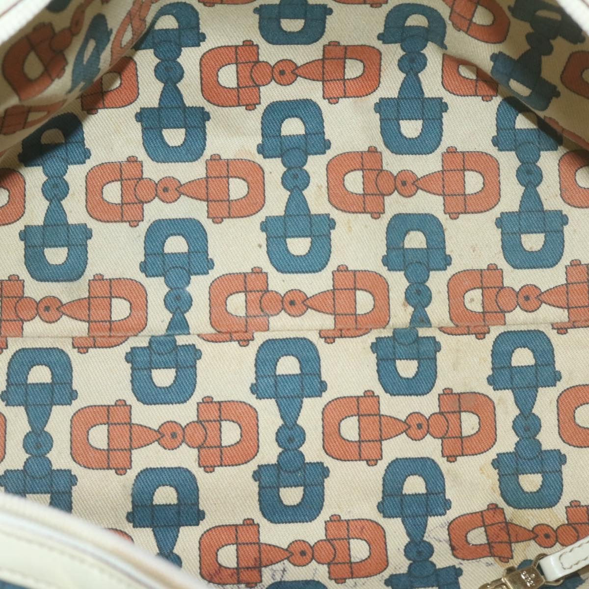 GUCCI Guccissima GG Canvas Tote Bag Leather White 145993213317 am692g
