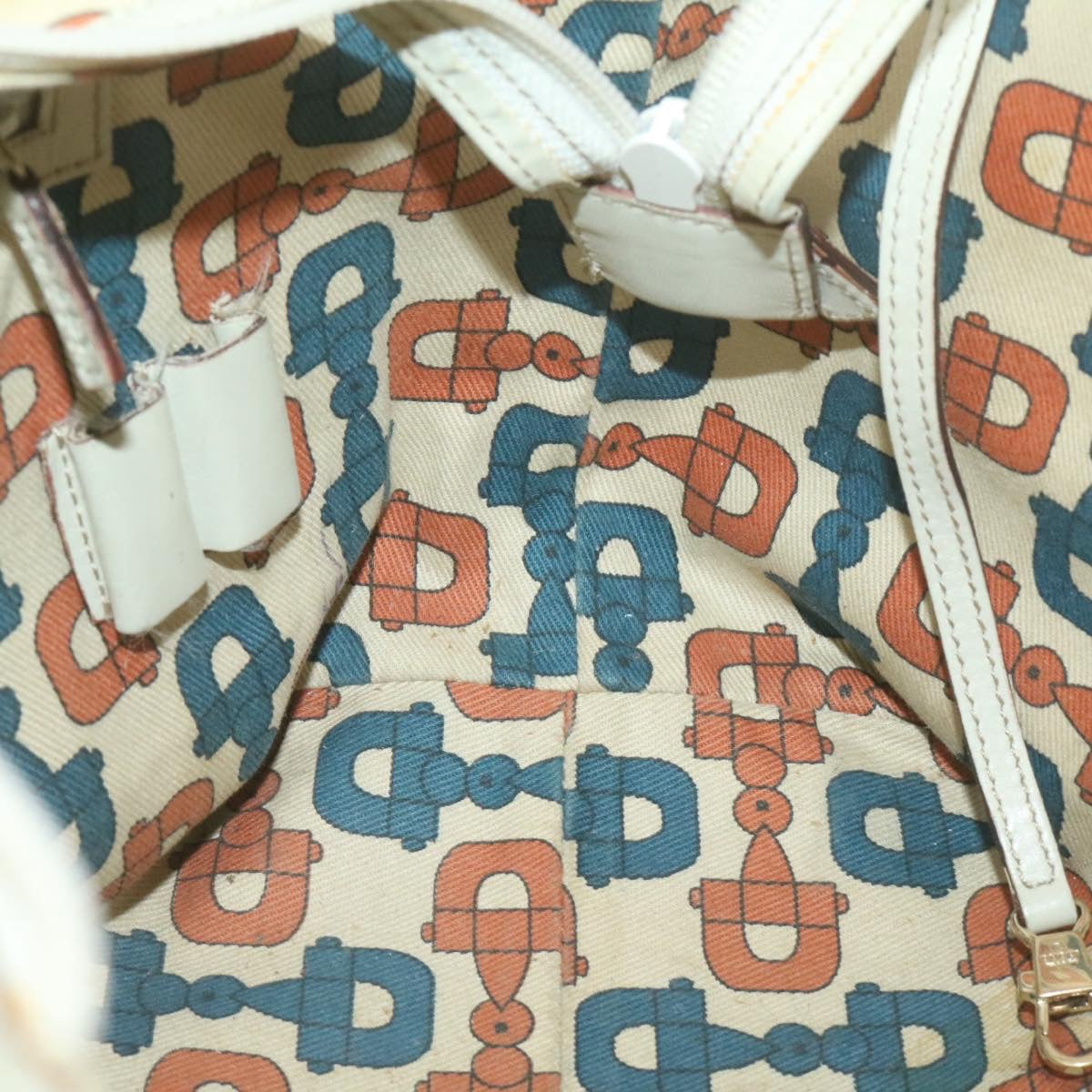 GUCCI Guccissima GG Canvas Tote Bag Leather White 145993213317 am692g