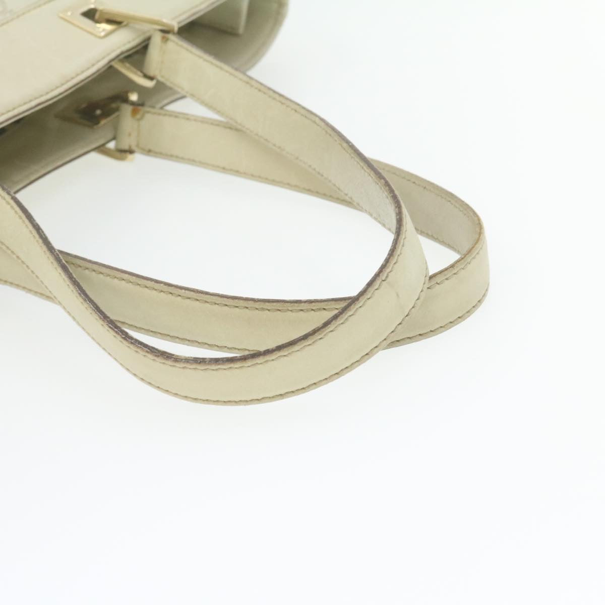 GUCCI Guccissima GG Canvas Tote Bag Leather White 145993213317 am692g