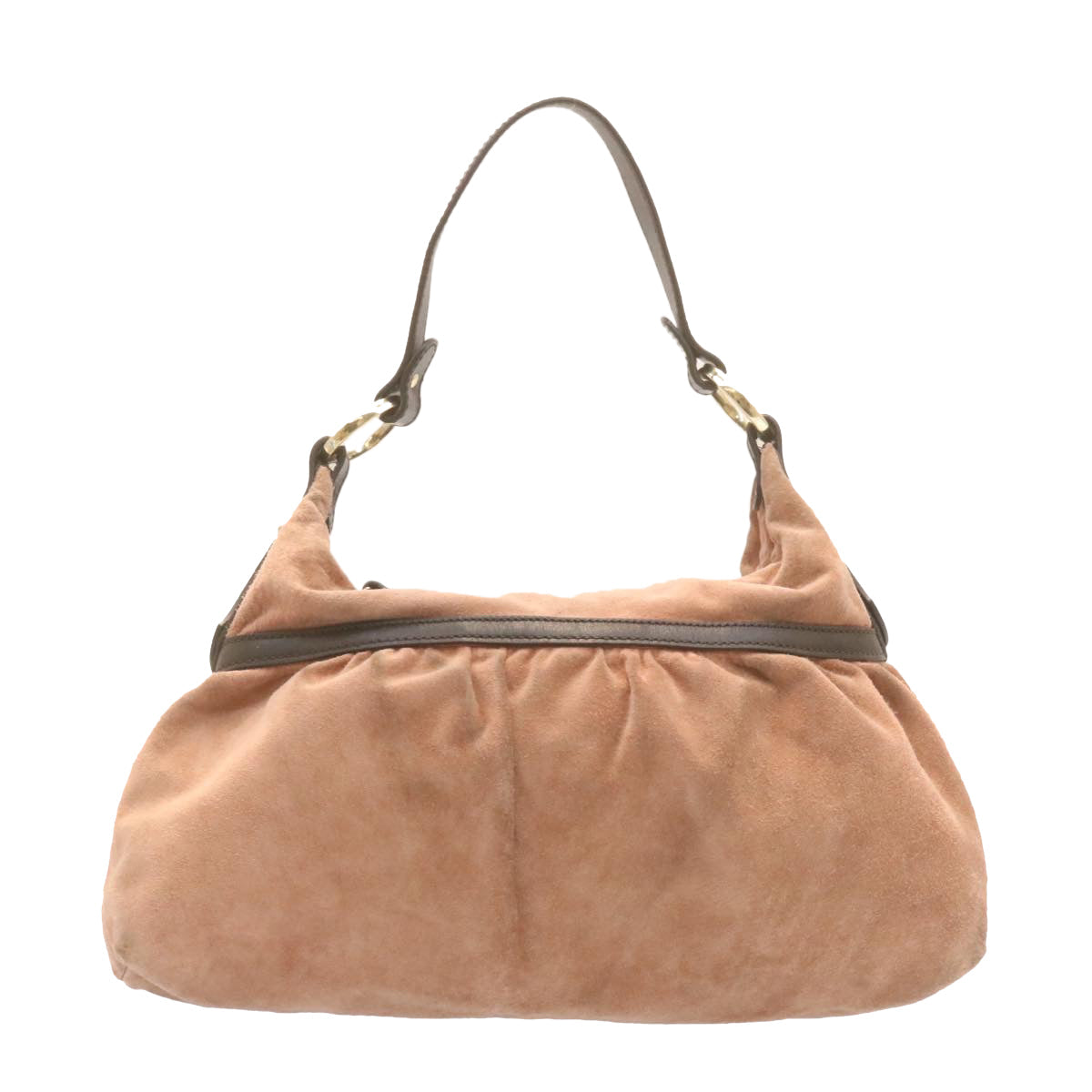 FENDI Suede Shoulder Bag Pink am958g