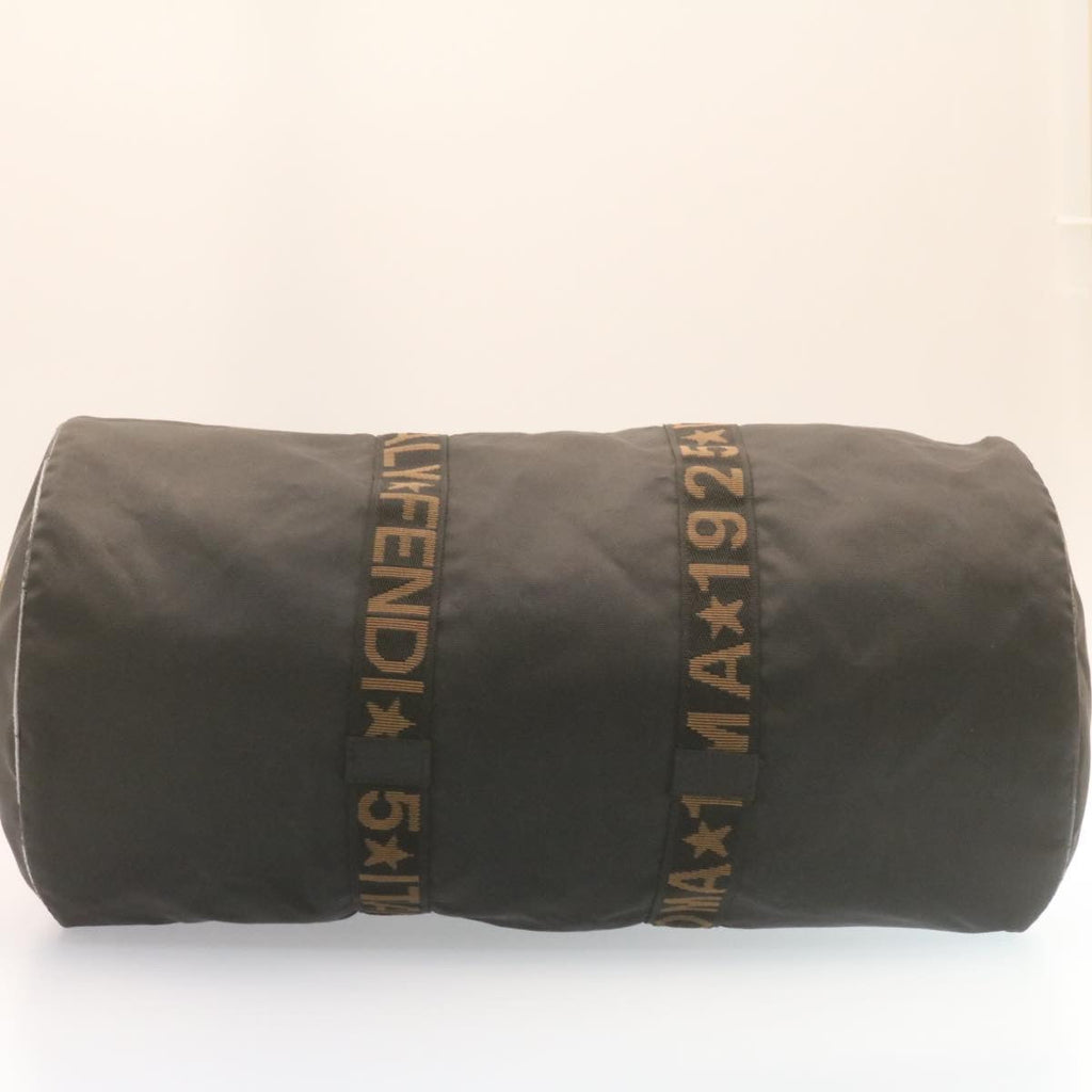 FENDI Boston Bag Nylon 2Way Black am998g