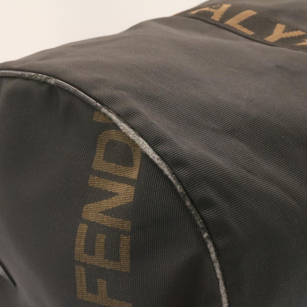 FENDI Boston Bag Nylon 2Way Black am998g