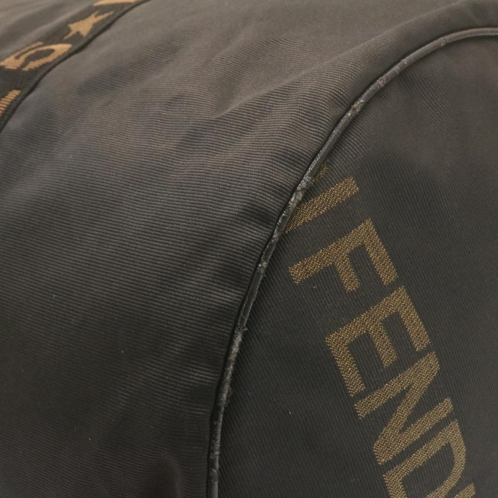 FENDI Boston Bag Nylon 2Way Black am998g