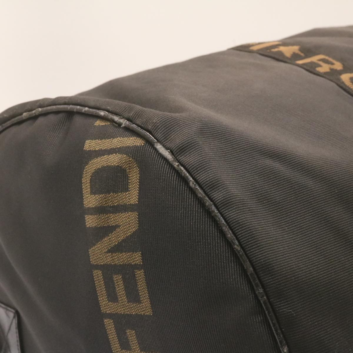 FENDI Boston Bag Nylon 2Way Black am998g