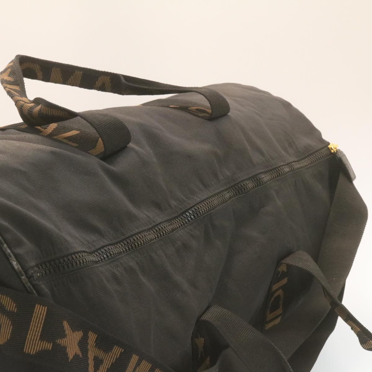 FENDI Boston Bag Nylon 2Way Black am998g
