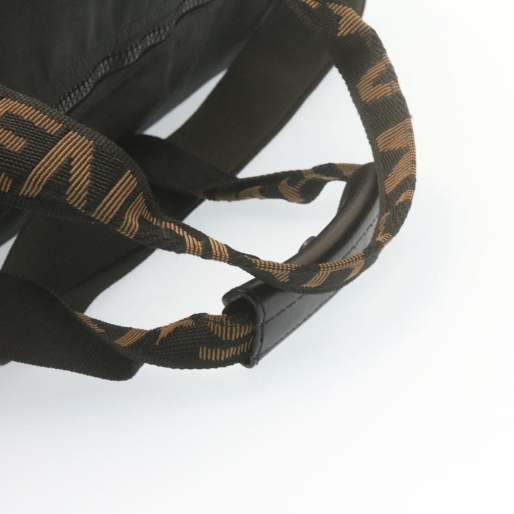 FENDI Boston Bag Nylon 2Way Black am998g