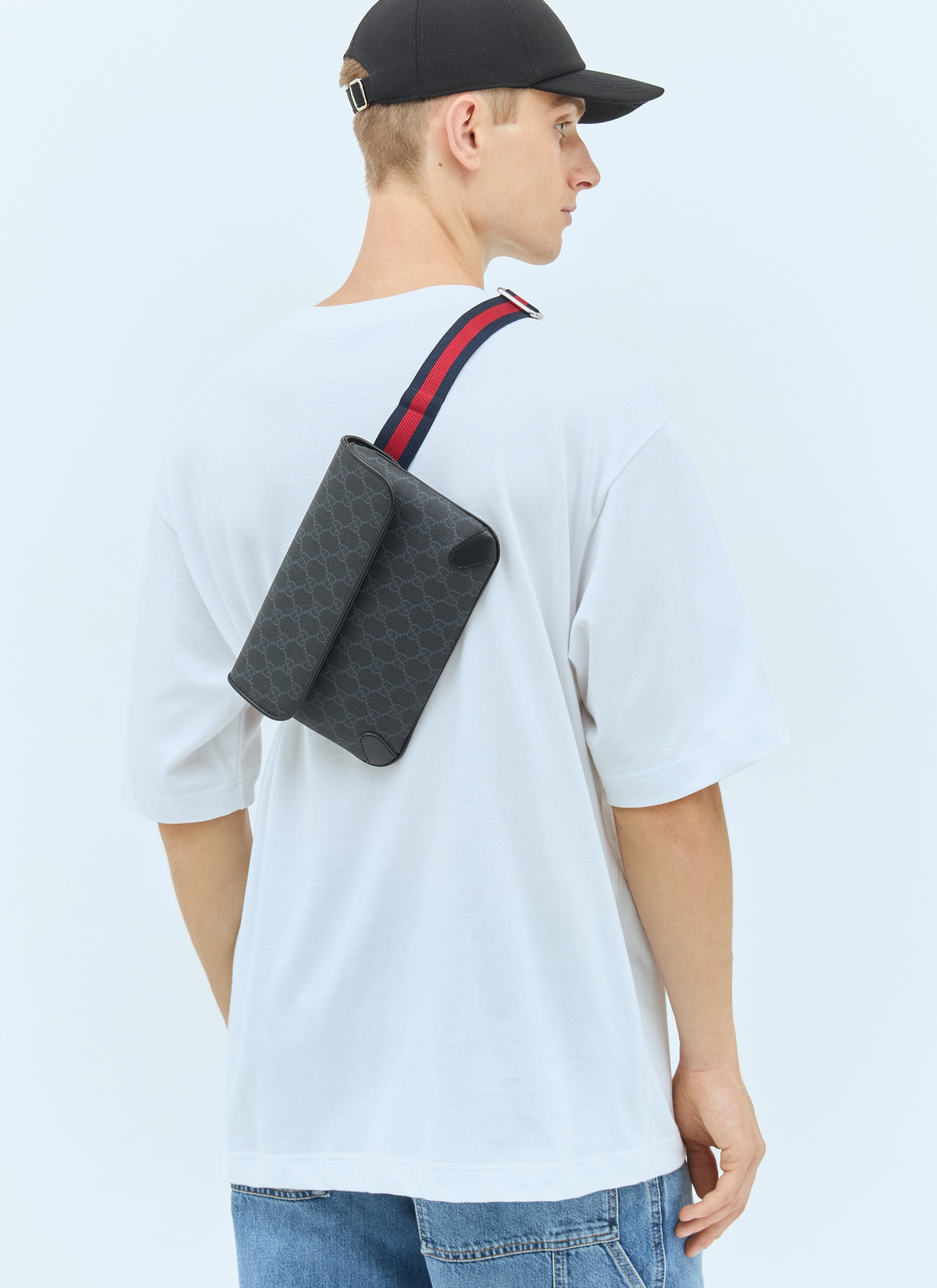 Gucci Men Gg Small Belt Bag
