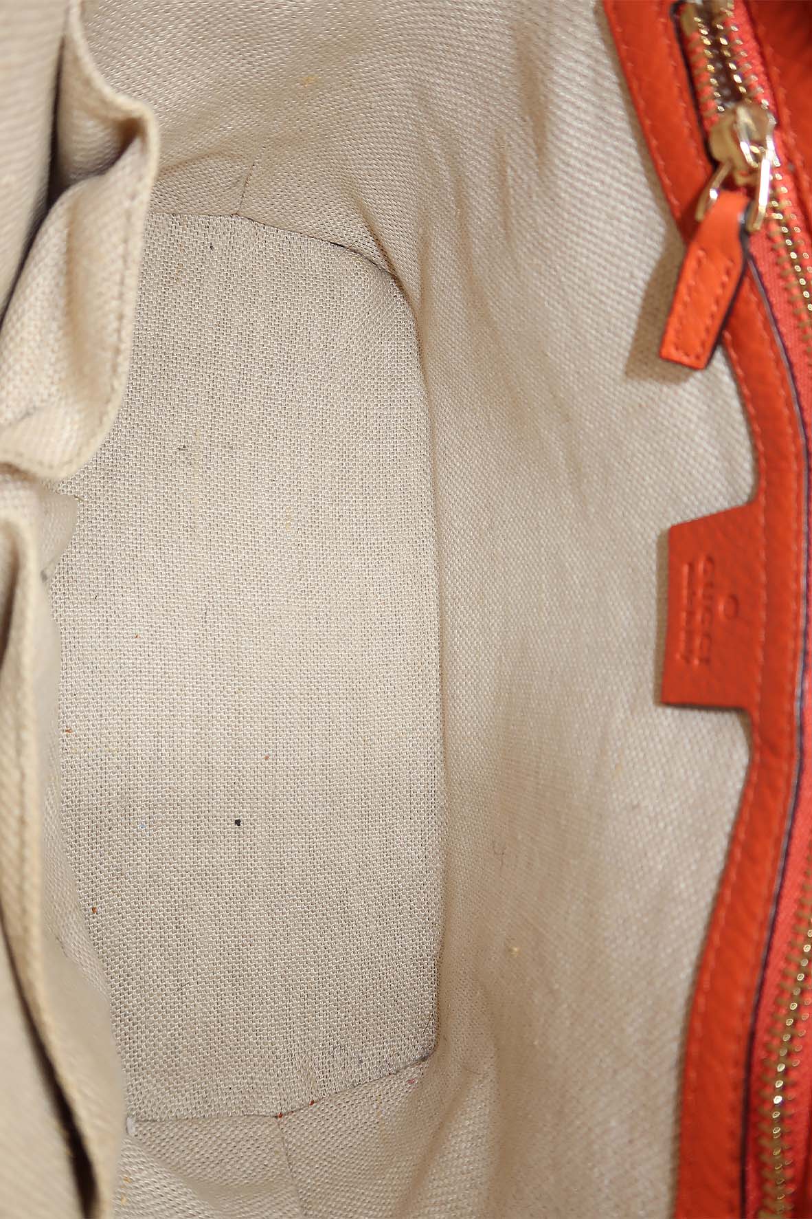 Belted Tote Bag Brown, Orange