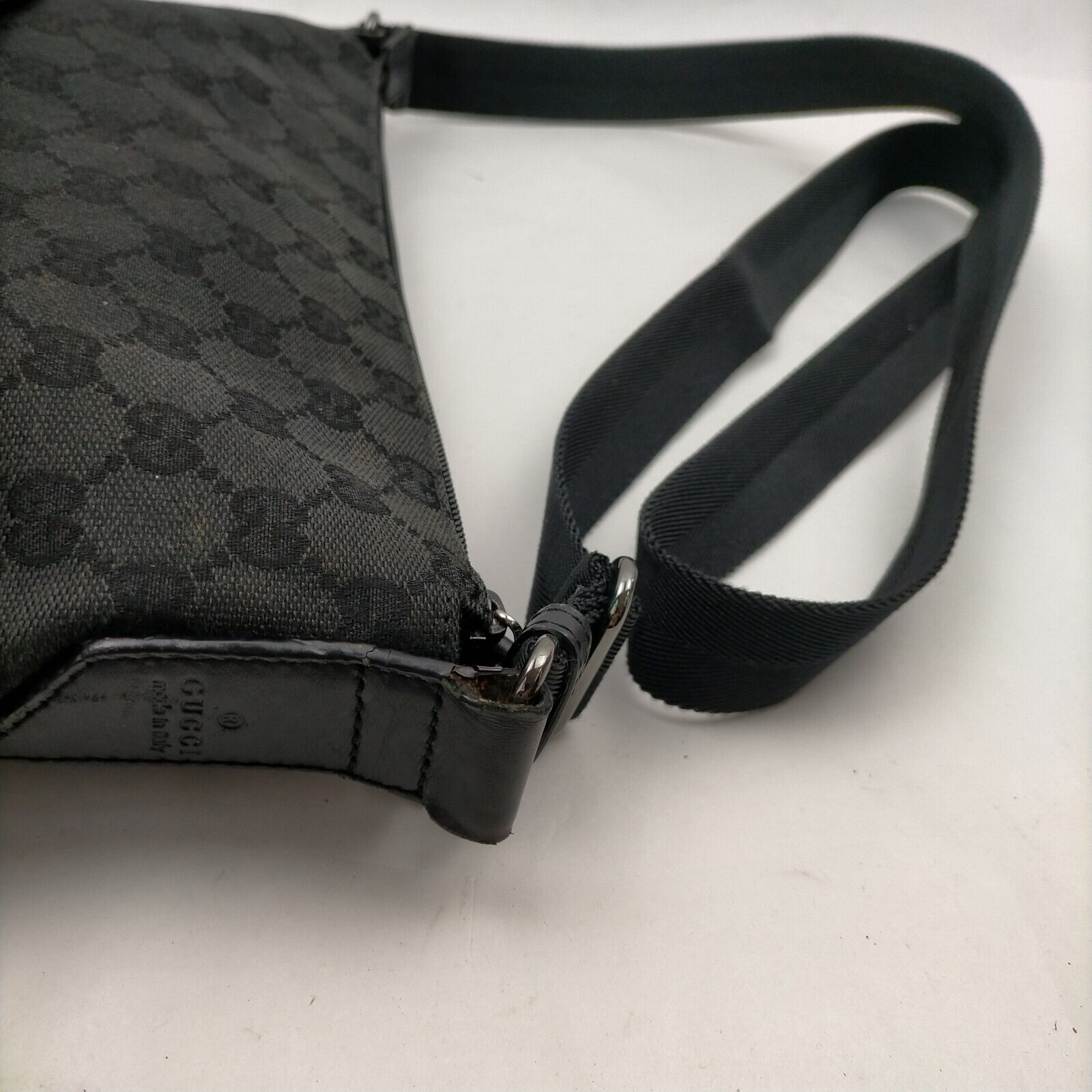 Gucci Black Canvas Crossbody Bag