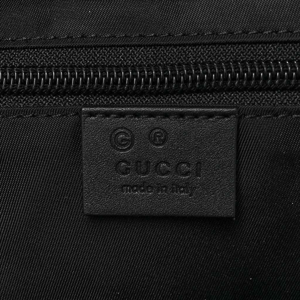 Gucci Black Canvas Web Stripe Backpack