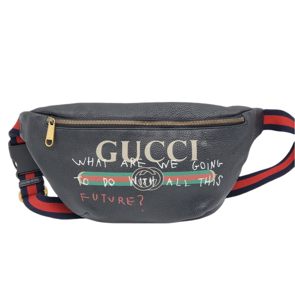 Gucci Black Leather Belt Bag