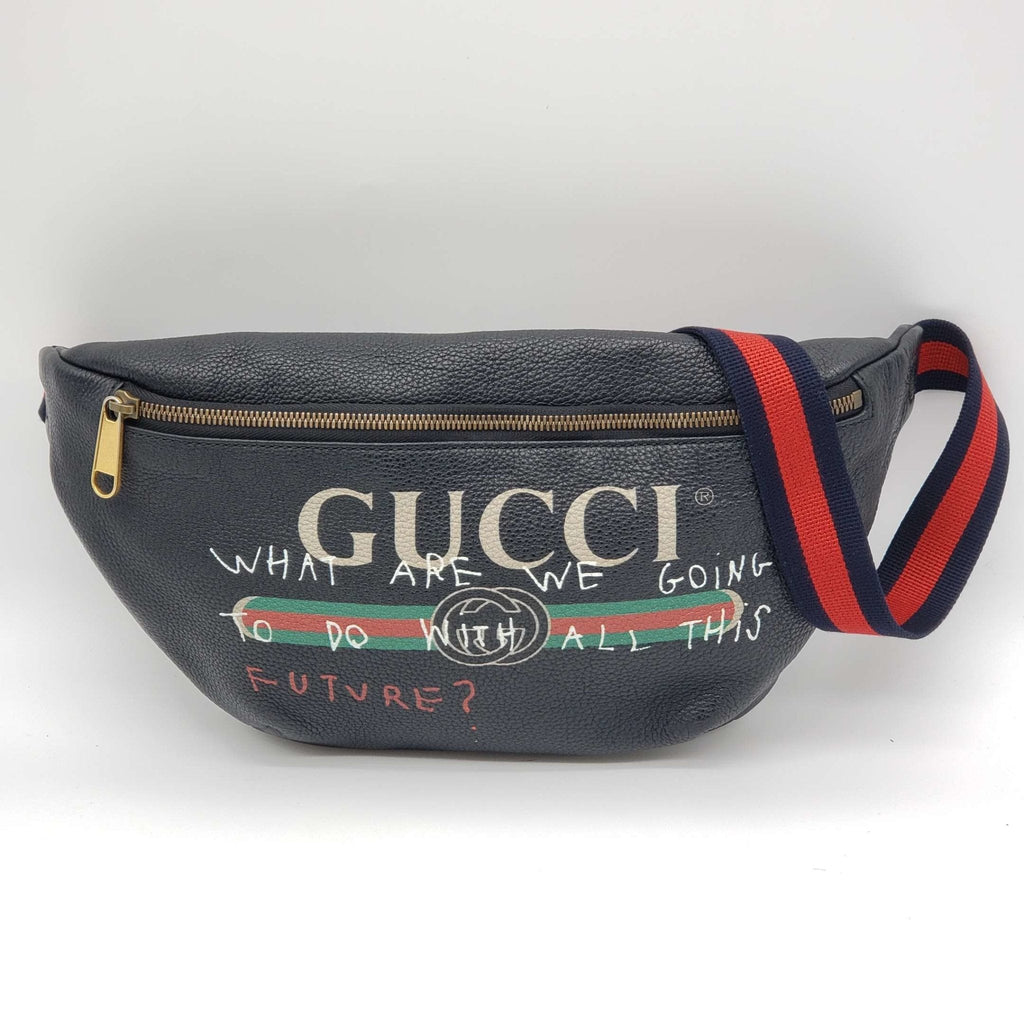 Gucci Black Leather Belt Bag