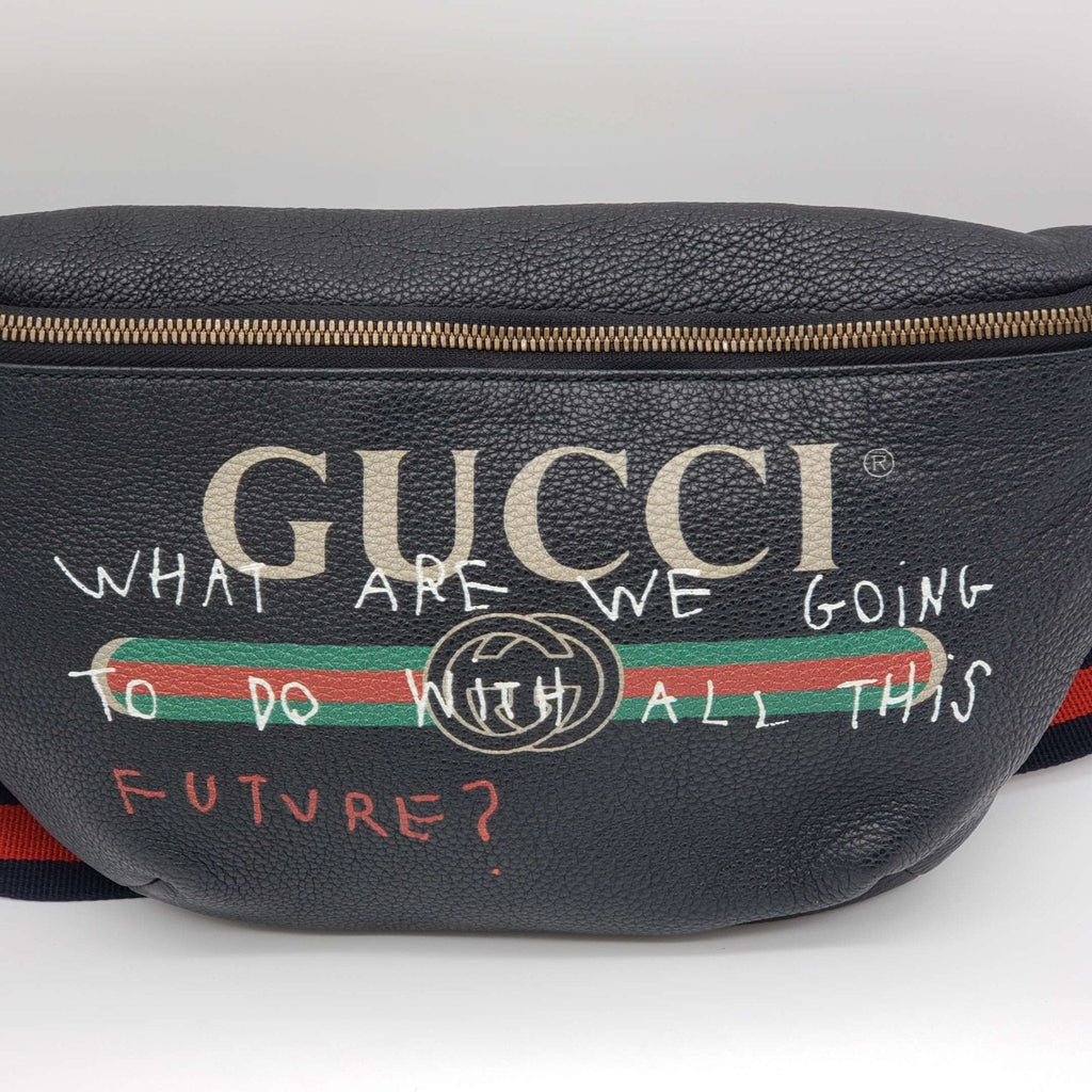 Gucci Black Leather Belt Bag