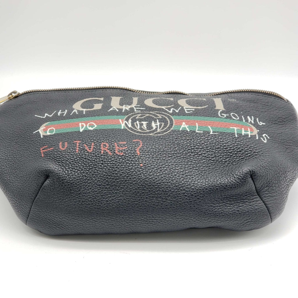 Gucci Black Leather Belt Bag