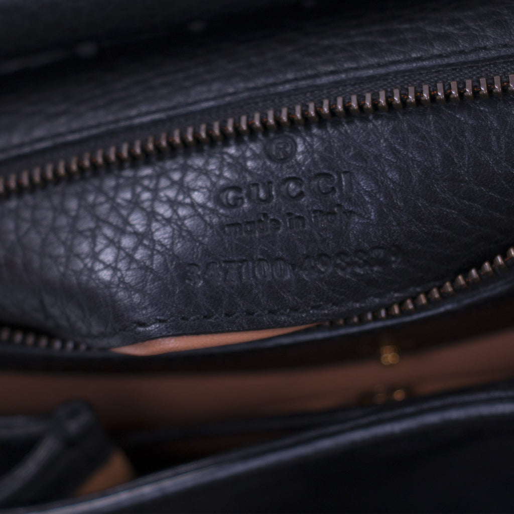 Gucci Nouveau Black Fringe Suede Bag