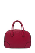 Bright Diamante Leather Top Handle Bag Pink