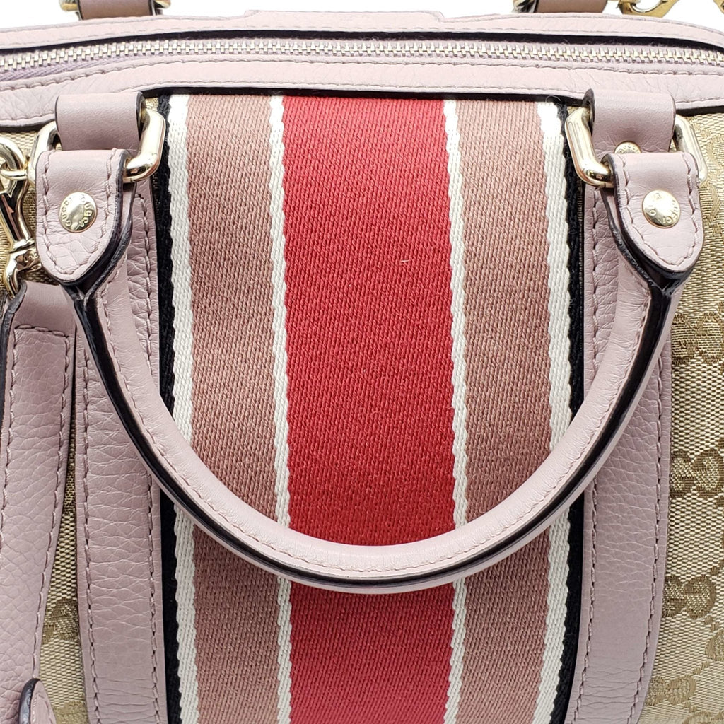 Gucci Canvas Small Vintage Boston Bag