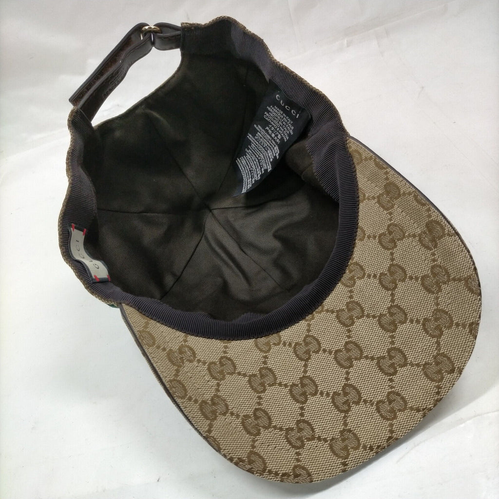 Gucci Cap GG Canvas Sherry Line Browns Polyester