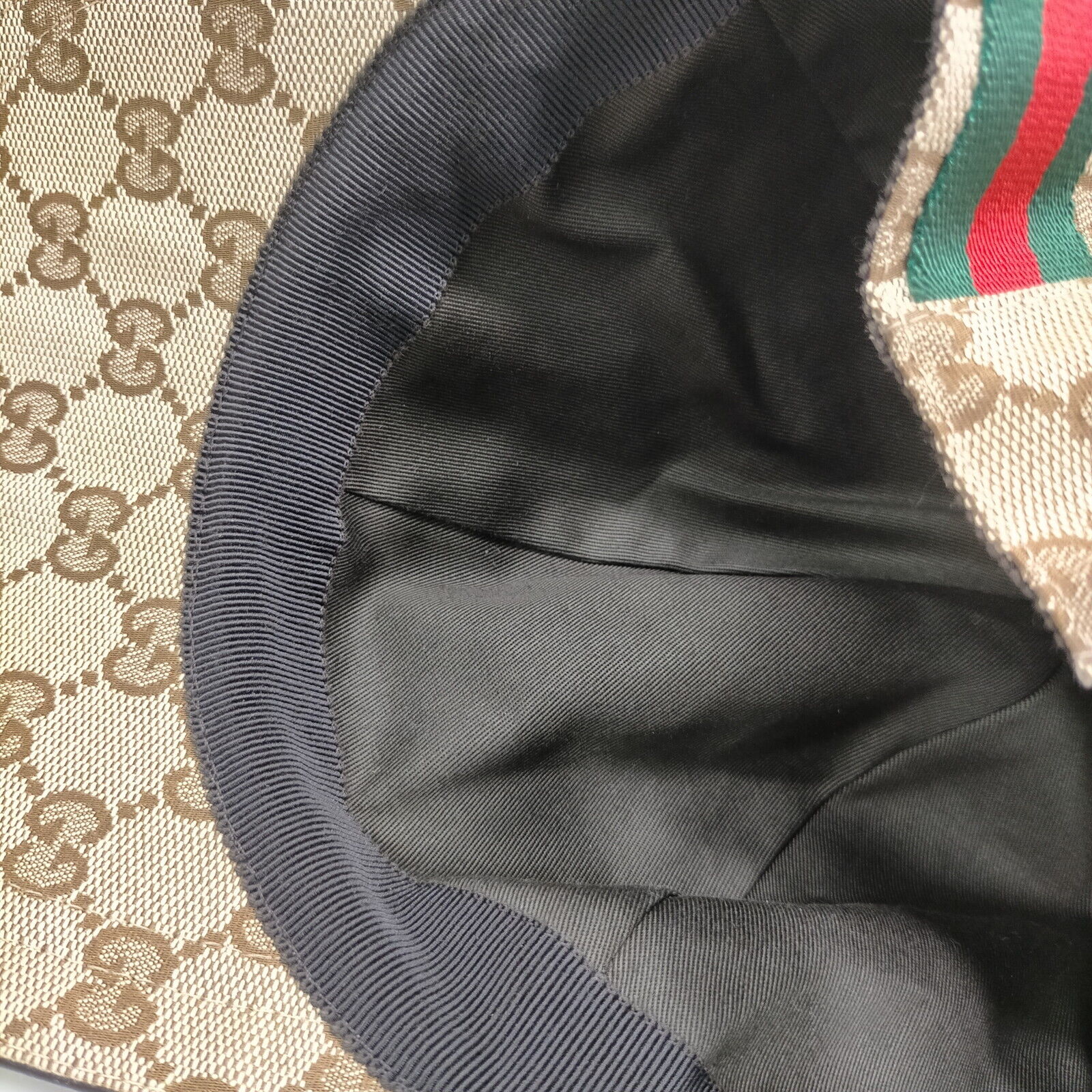 Gucci Cap GG Canvas Sherry Line Browns Polyester