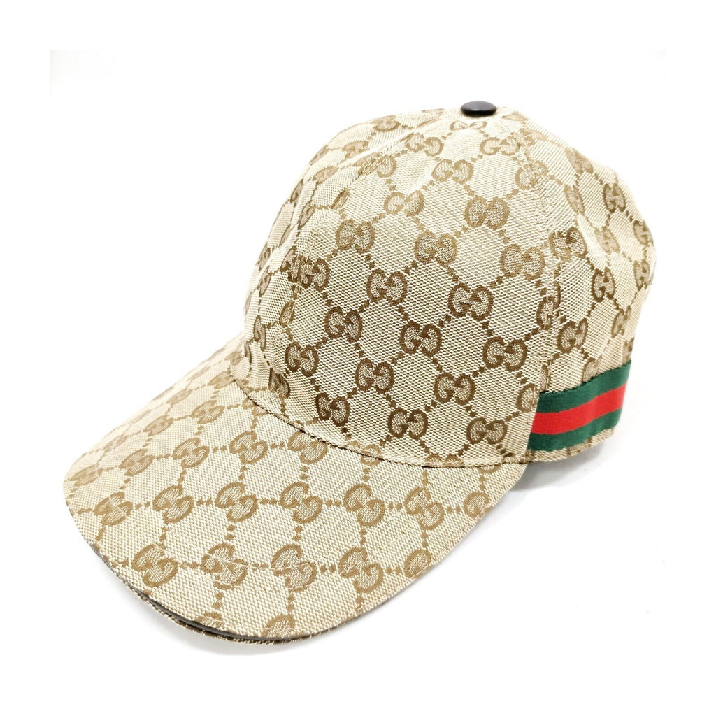 Gucci Cap GG Canvas Sherry Line Browns Polyester