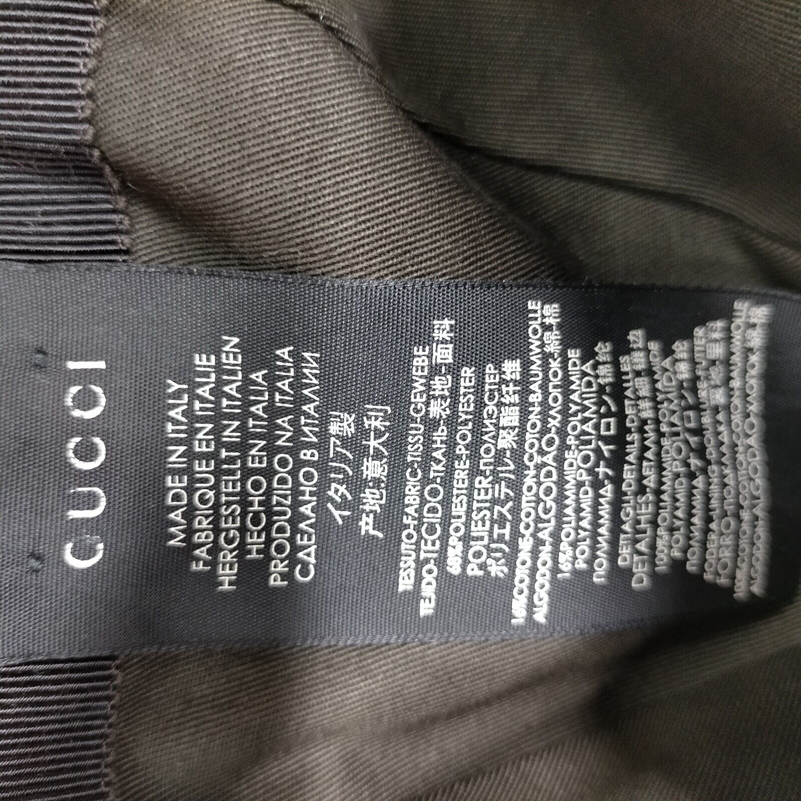 Gucci Cap GG Canvas Sherry Line Browns Polyester