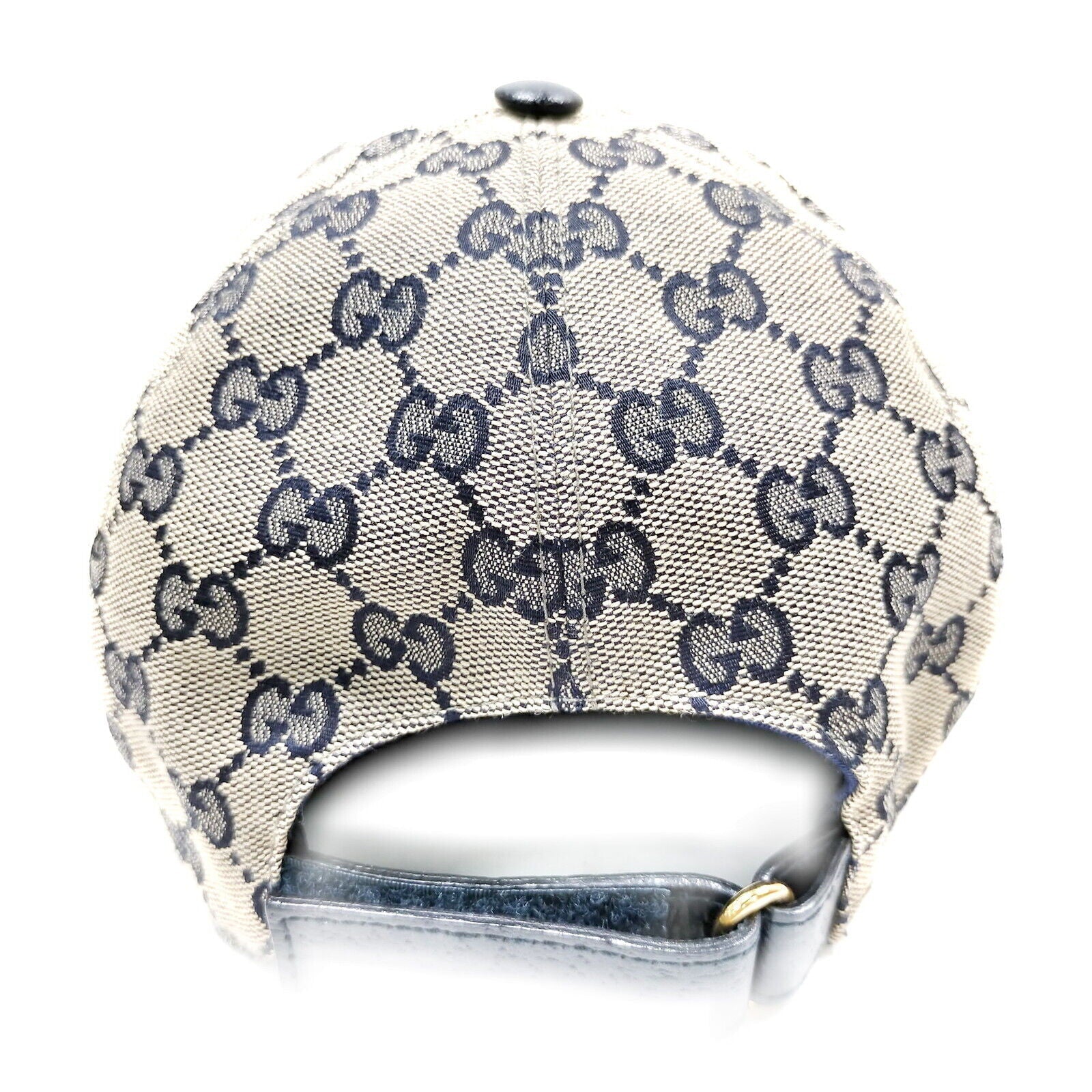 Gucci Cap GG Canvas Sherry Line Navy Blue Polyester