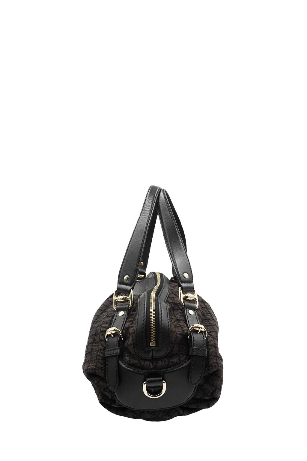 Diamente Canvas Sukey Handbag Dark Brown, Multicolor