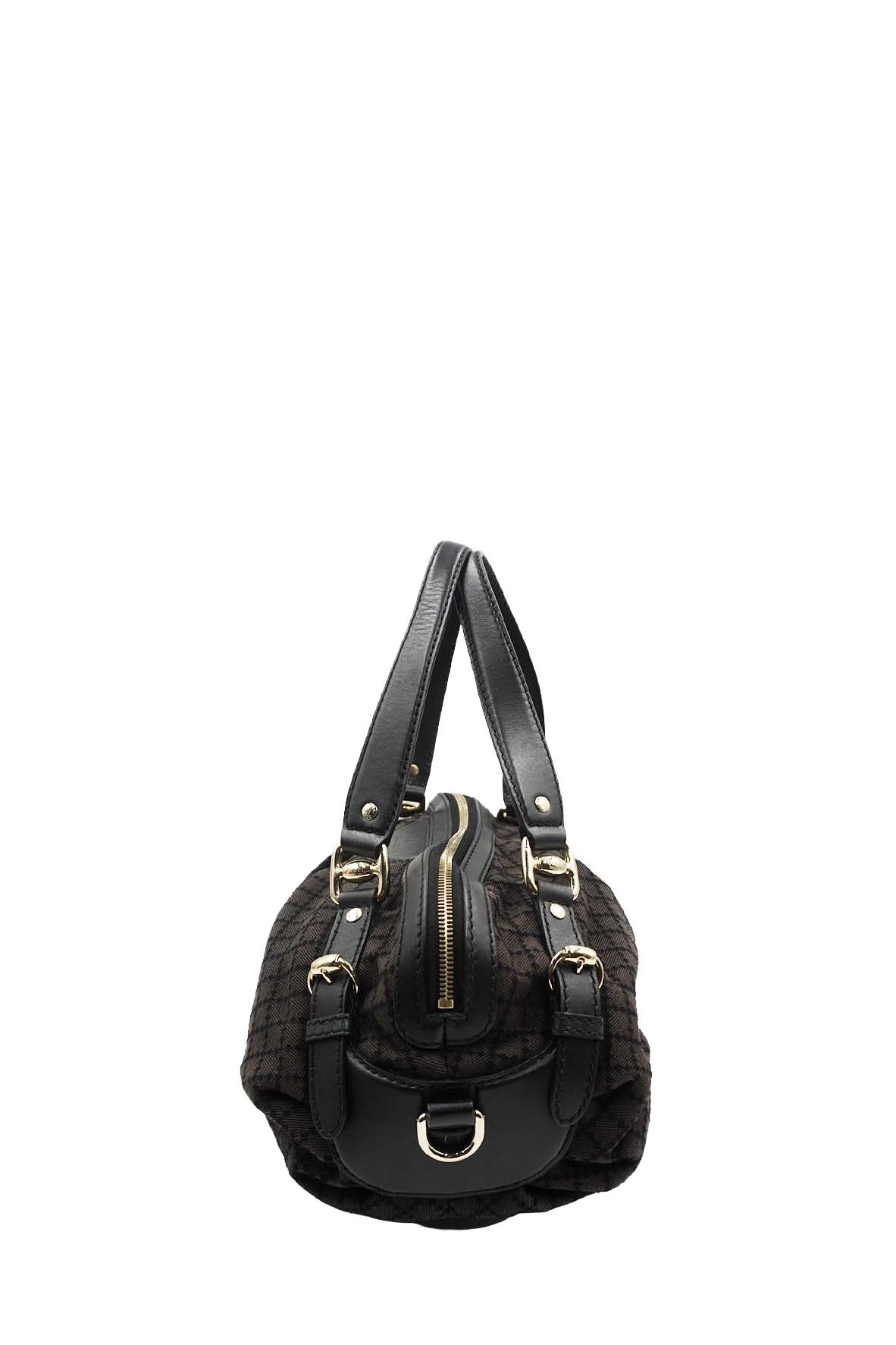 Diamente Canvas Sukey Handbag Dark Brown, Multicolor