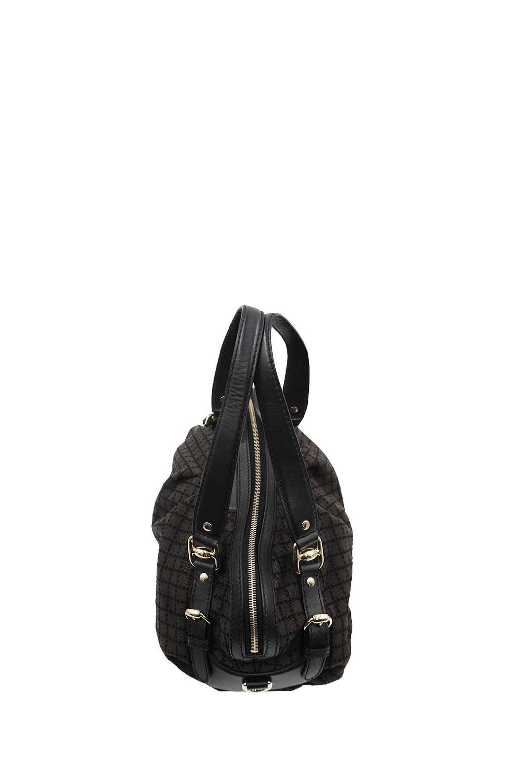 Diamente Canvas Sukey Handbag Dark Brown, Multicolor