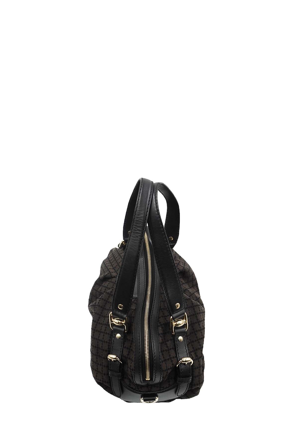 Diamente Canvas Sukey Handbag Dark Brown, Multicolor