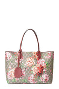 GG Blooms Reversible Tote Red Blooms
