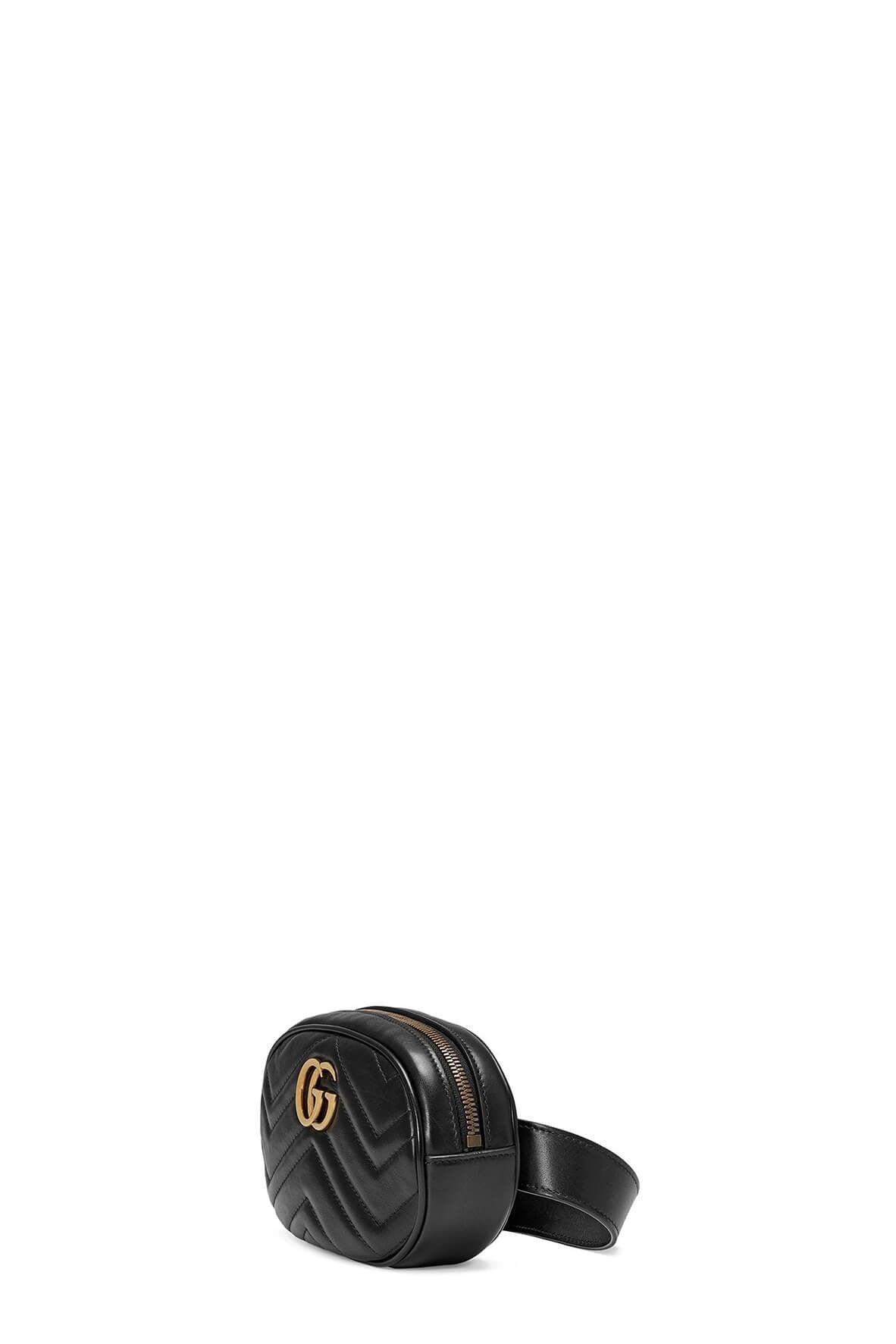 GG Marmont Matelasse Belt Bag Black 95