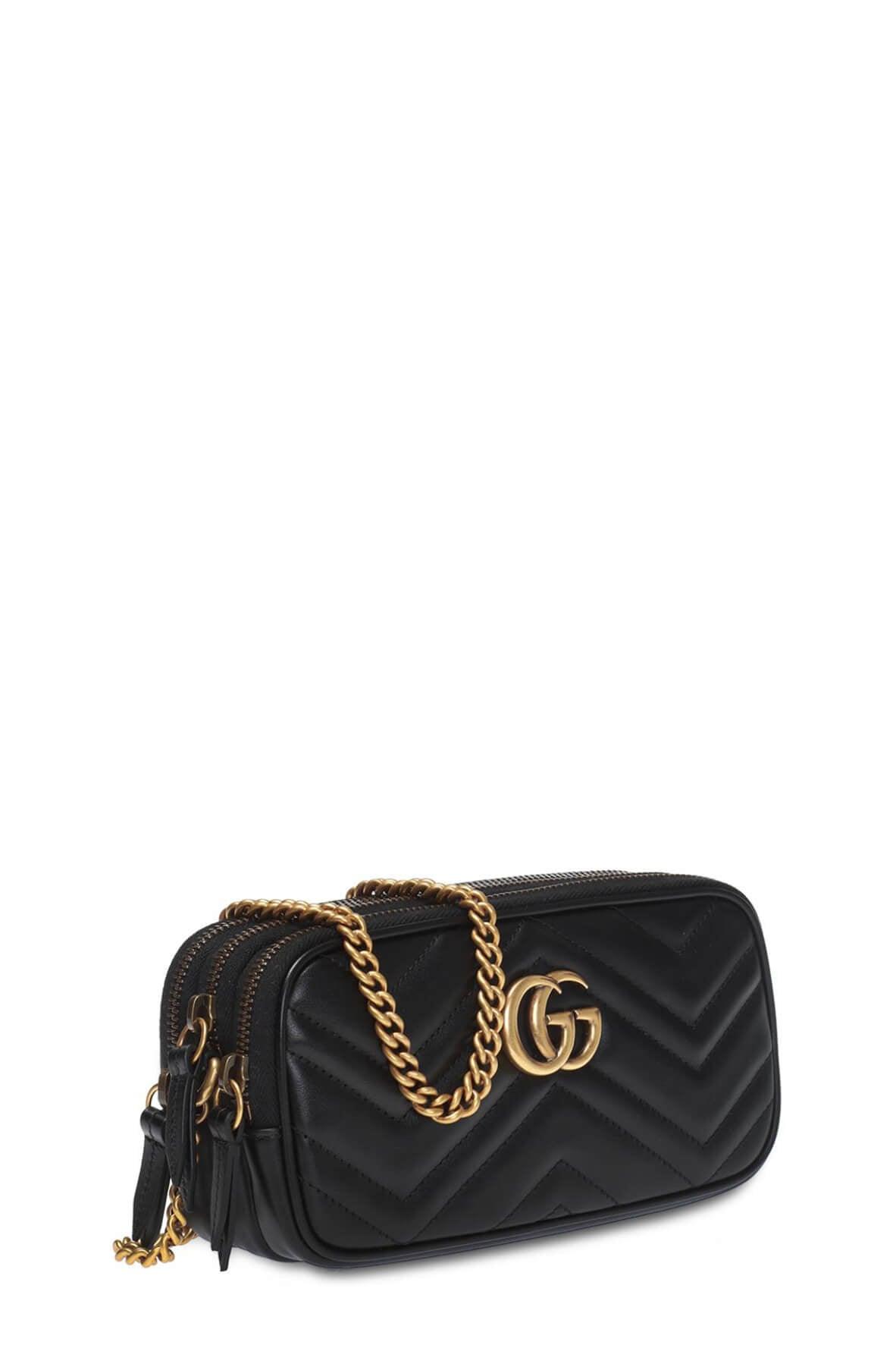 GG Marmont Mini Chain Bag Black
