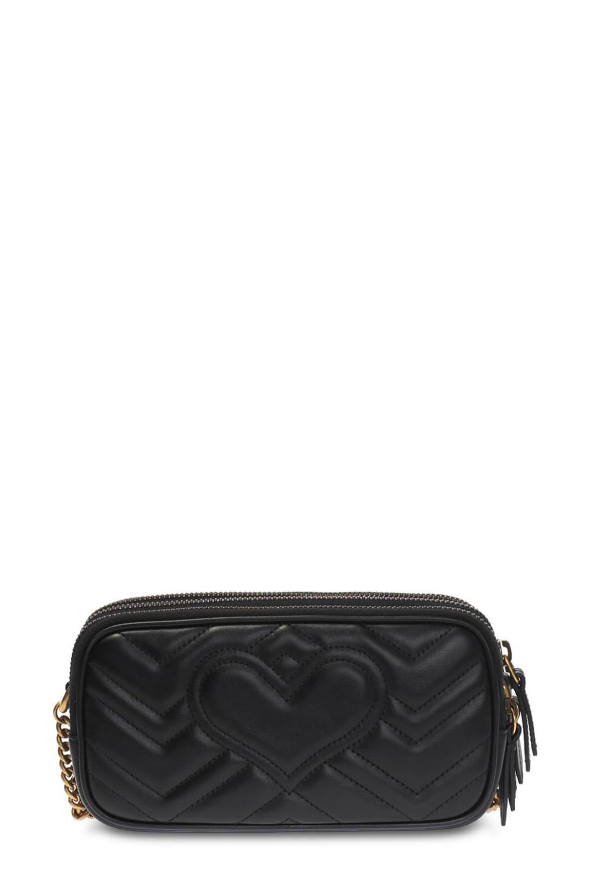 GG Marmont Mini Chain Bag Black