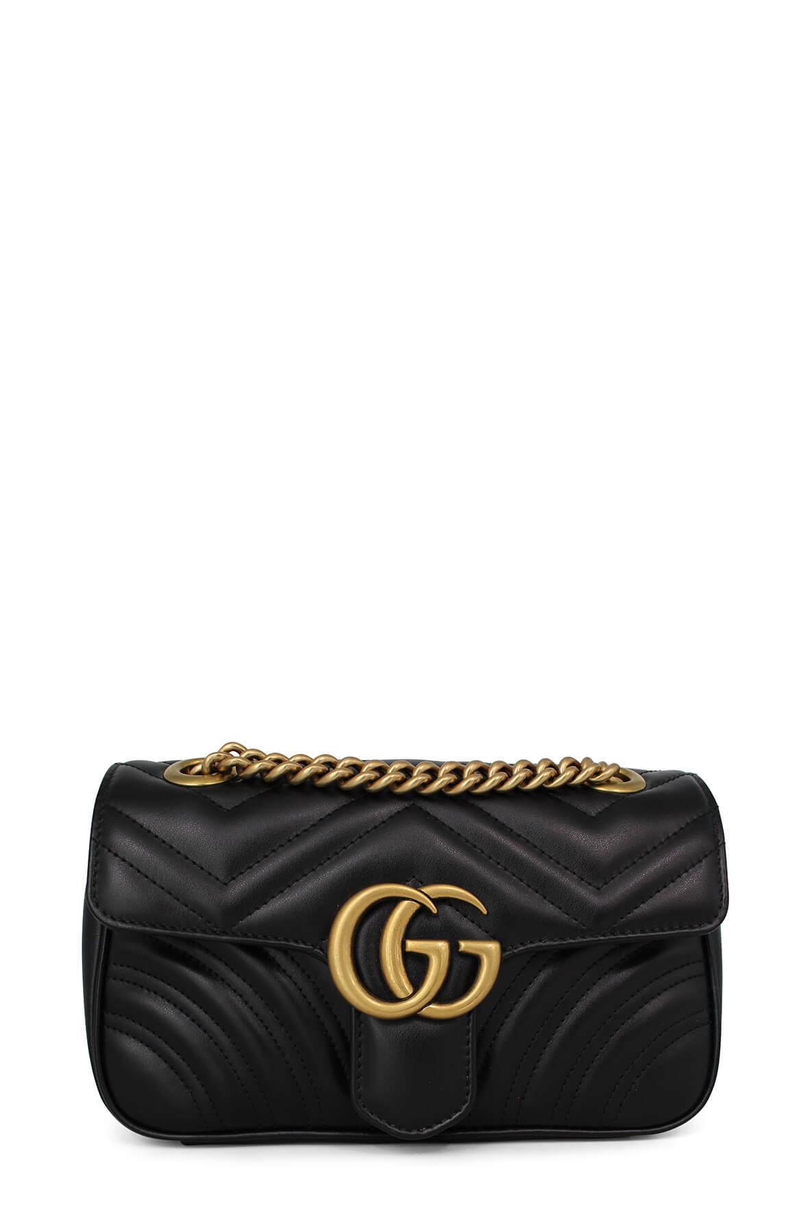 GG Marmont Mini Matelasse Bag Black