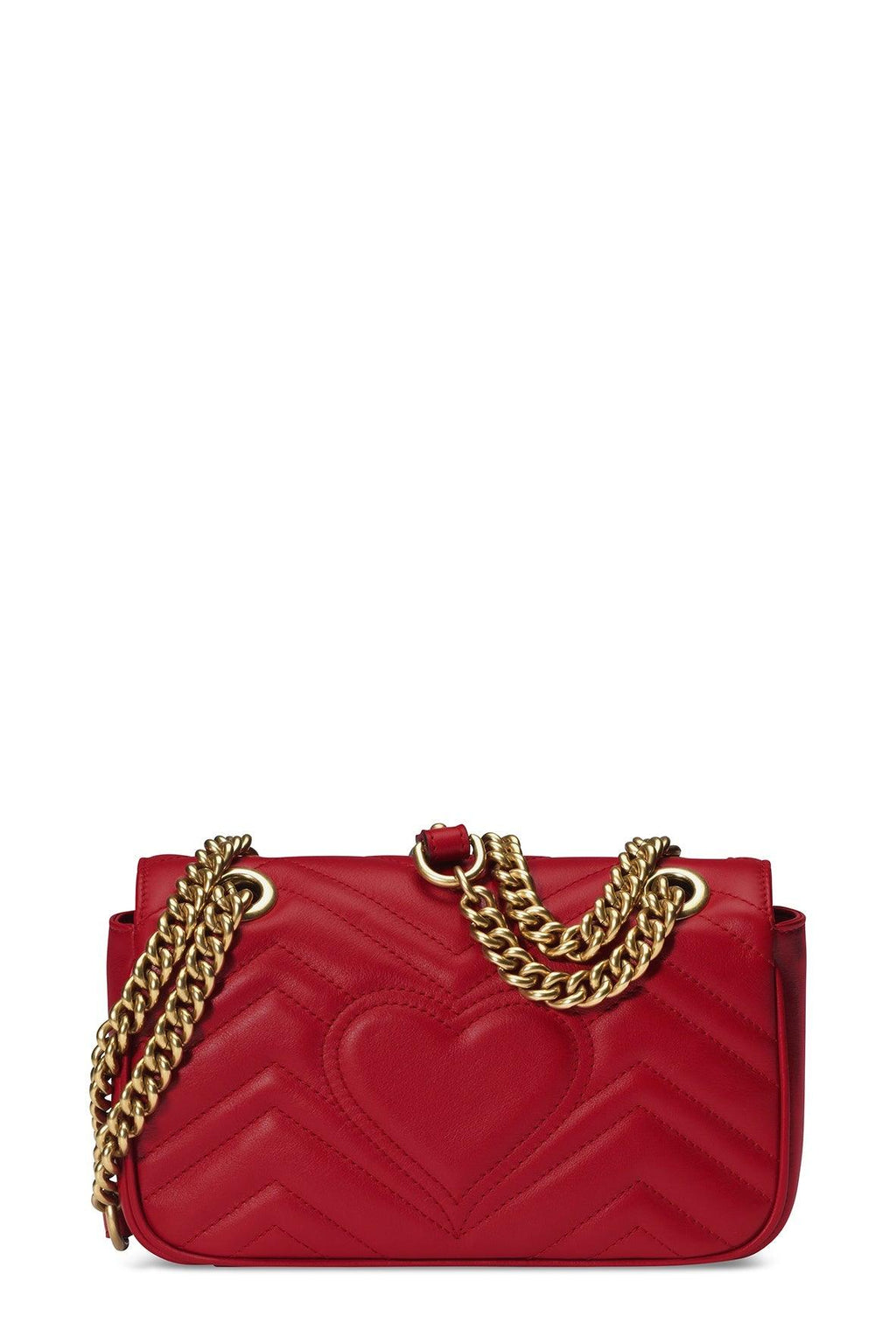 GG Marmont Mini Matelasse Bag Hibiscus Red